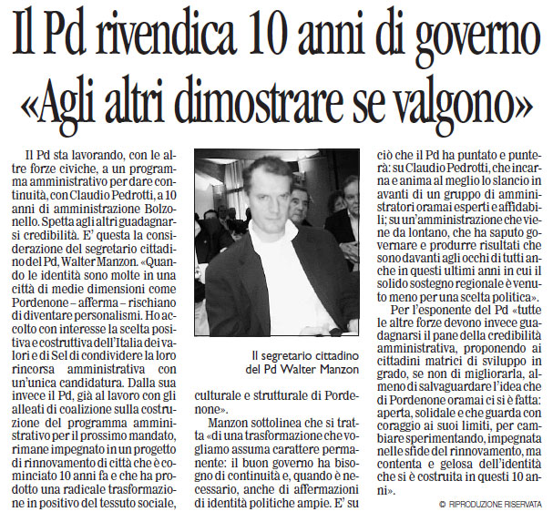 articolo giornale