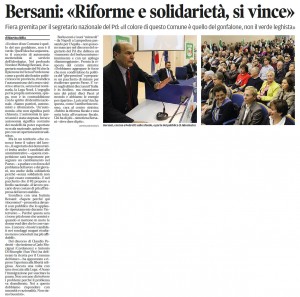 Messaggero Veneto del 30 aprile 2011, ed. Pordenone, pagina I